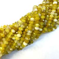 Perle Agate jaune naturelle, poli, DIY & normes différentes pour le choix & facettes, Jaune, Vendu par Environ 38-40 cm brin