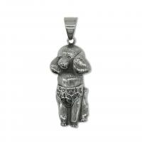 Stainless Steel Animal Pendants 316 Stainless Steel Dog vintage & Unisex original color Sold By PC