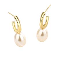 Brass Drop Earring plated fashion jewelry & for woman nickel lead & cadmium free  Sold By Pair