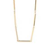 Edelstahl Schmuck Halskette, 304 Edelstahl, mit Verlängerungskettchen von 5cm, Modeschmuck & für Frau, goldfarben, 1.50x10mm, Länge:40 cm, verkauft von PC