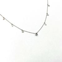 Edelstahl Schmuck Halskette, 304 Edelstahl, mit Verlängerungskettchen von 5cm, Mond und Sterne, Modeschmuck & für Frau, keine, Länge:40 cm, verkauft von PC