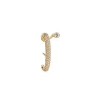 Brass Stud Earring plated for woman & with rhinestone nickel lead & cadmium free 15mm Sold By Pair
