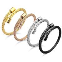 Titanium Steel Finger Ring, Vacuum Ion Plating, fashion jewelry & Unisex, more colors for choice, 65mm, Sold By PC