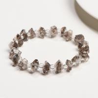 Bracelets quartz, Cristal naturel, poli, unisexe & normes différentes pour le choix, gris, Longueur:Environ 5.51 pouce, Vendu par PC