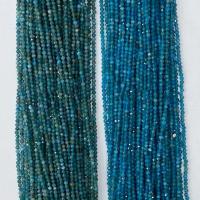 Gemstone Jewelry Beads Apatites Round natural  & faceted blue Sold Per Approx 14.96 Inch Strand
