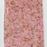 宝石ジュエリービーズ, ピンクオパール, ラウンド形, 天然, 異なるサイズの選択 & 切り面, ピンク, で販売される 約 14.96 インチ ストランド