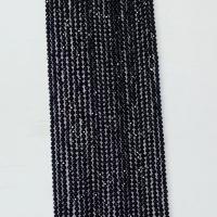 Natural Black Agate Beads Round & faceted black Sold Per Approx 14.96 Inch Strand
