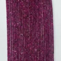 宝石ジュエリービーズ, アパタイト, ラウンド形, 天然, 切り面, 赤紫色, で販売される 約 14.96 インチ ストランド