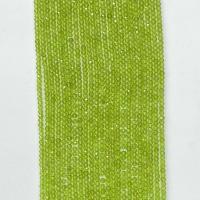 Gemstone Jewelry Beads Peridot Stone Round natural faceted green Sold Per Approx 14.96 Inch Strand