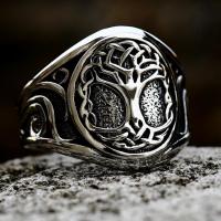 Пальцевидное Кольцо Титановой Стали, титан, ювелирные изделия моды & разный размер для выбора & Мужский, оригинальный цвет, продается PC