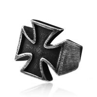 Stainless Steel Finger Ring, 304 Stainless Steel, fashion jewelry & different size for choice & for man, black, Sold By PC