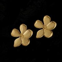 Zinc Alloy Stud Earring Flower fashion jewelry & for woman nickel lead & cadmium free Sold By Pair