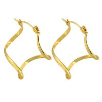 Stainless Steel Lever Back Earring 316 Stainless Steel Vacuum Plating fashion jewelry & for woman golden Sold By Lot