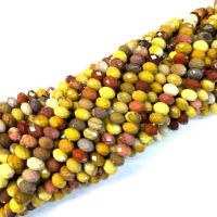 Gemstone Jewelry Beads, Mookiate Beads, polished, DIY & different size for choice & faceted, mixed colors, Sold Per Approx 38-40 cm Strand
