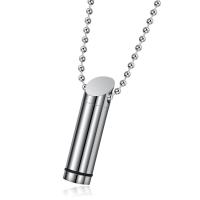 Titanium Steel Necklace, fashion jewelry & Unisex & different styles for choice, original color, 10x38mm, Length:Approx 23.62 Inch, Sold By PC