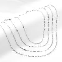 Cadena de Collar, acero inoxidable 304, Joyería & longitud diferente para la opción & para mujer, más colores para la opción, 0.50mm, Vendido por Sarta