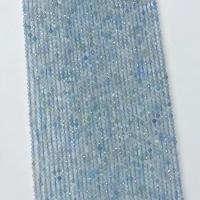 Gemstone Jewelry Beads Aquamarine Round polished & faceted light blue Sold Per Approx 14.96 Inch Strand