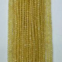 Naturlig Citrin pärlor, Rund, polerad, olika storlek för val & fasetterad, gul, Såld Per Ca 14.96 inch Strand