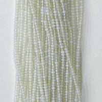 Gemstone Jewelry Beads, Opal, Round, polished, faceted, white, 2x4mm, Sold Per Approx 14.96 Inch Strand