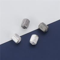 925 Sterling Silver Spacer Bead, DIY, more colors for choice, 7.20x9.30mm, Hole:Approx 2.9mm, Sold By PC