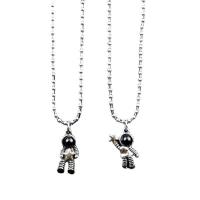 Zinc Alloy smykker halskæde, Astronaut, forgyldt, mode smykker & Unisex, flere farver til valg, Længde Ca. 50-60 cm, Solgt af PC