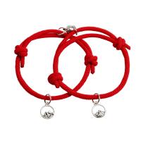 Couple Bracelet and Bangle, Tibetan Style, with Milan Cord, plated, 2 pieces & with magnetic & for couple & hollow, more colors for choice, Length:Approx 14-20 cm, Sold By Set