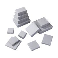 Cardboard Jewelry Set Box Paper grey Sold By PC
