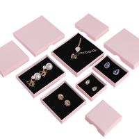 Cardboard Jewelry Set Box Paper pink Sold By PC