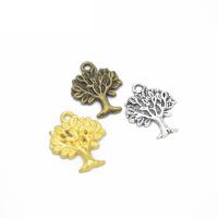 Zinc Alloy Pendants Tree plated DIY nickel lead & cadmium free Approx 2mm Sold By PC