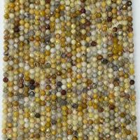 Natural Crazy Agate Beads Round polished & faceted yellow Sold Per Approx 14.96 Inch Strand