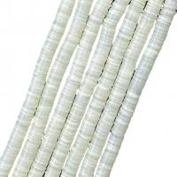 Natürliche Süßwasser Muschel Perlen, poliert, verschiedene Größen vorhanden, weiß, verkauft per ca. 14.96 ZollInch Strang