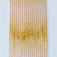 Natürlicher Citrin Perlen, Gelbquarz Perlen, facettierte, gelb, 4x6mm, verkauft per ca. 14.96 ZollInch Strang