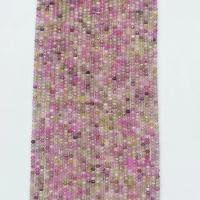 Gemstone Jewelry Beads Plum Blossom Tourmaline Round natural & faceted pink Sold Per Approx 14.96 Inch Strand