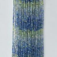 Prirodni kvarc nakit Beads, Kyanite, Krug, prirodan, faceted, gradijent boja, 3mm, Prodano Per Približno 14.96 inčni Strand