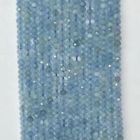 Бусины из поделочных камней, аквамарин, натуральный, разный размер для выбора & граненый, цвет морской голубой, Продан через Приблизительно 14.96 дюймовый Strand