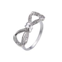 Rhinestone Finger Ring Brass fashion jewelry & for woman & with rhinestone nickel lead & cadmium free 10*25mm Sold By PC