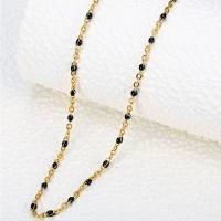 Titanium Steel Necklace with 1.97inch extender chain fashion jewelry & for woman Length Approx 16.14 Inch Sold By PC