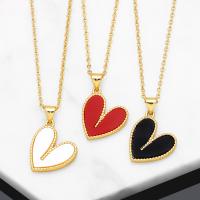 Brass Necklace with Resin with 5cm extender chain Heart 18K gold plated for woman nickel lead & cadmium free Length Approx 45 cm Sold By PC
