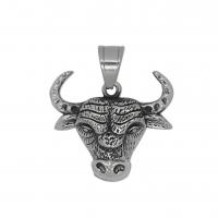 Stainless Steel Animal Pendants, 316L Stainless Steel, fashion jewelry & for man, original color, 34x31mm, Sold By PC