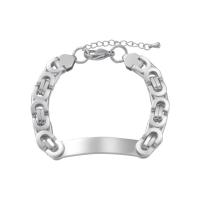 Bijoux bracelet en acier inoxydable, Acier inoxydable 304, avec 3.5cm chaînes de rallonge, bijoux de mode & unisexe, plus de couleurs à choisir, Longueur:18.5 cm, Vendu par PC