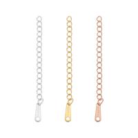 Stainless Steel Extender Chain, 304 Stainless Steel, Vacuum Ion Plating, different length for choice & DIY, more colors for choice, 5PCs/Bag, Sold By Bag