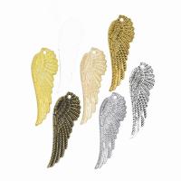 Wing Shaped Zinc Alloy Pendants plated DIY nickel lead & cadmium free Approx 2mm Sold By PC