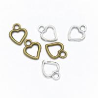 Tibetan Style Heart Pendants, plated, DIY & hollow, more colors for choice, nickel, lead & cadmium free, 15x12mm, Hole:Approx 3mm, Sold By PC