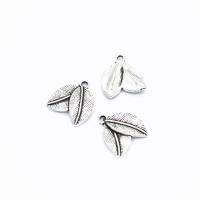 Tibetan Style Leaf Pendants, antique silver color plated, DIY, nickel, lead & cadmium free, 17x15mm, Hole:Approx 1mm, Sold By PC