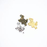 Zinc Alloy Animal Pendants Rabbit plated DIY nickel lead & cadmium free Approx 2mm Sold By PC