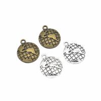 Zinc Alloy Pendants Globe plated DIY nickel lead & cadmium free Approx 2mm Sold By PC