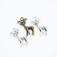 Zinc Alloy Animal Pendants Deer plated DIY nickel lead & cadmium free Approx 2mm Sold By PC