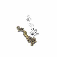 Zinc Alloy Animal Pendants Peacock plated DIY nickel lead & cadmium free Approx 2mm Sold By PC