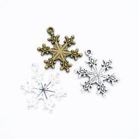 Tibetan Style Pendants, Snowflake, plated, DIY, more colors for choice, nickel, lead & cadmium free, 28x22mm, Hole:Approx 1.5mm, Sold By PC