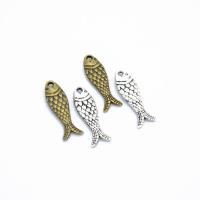 Tibetan Style Animal Pendants, Fish, plated, DIY, more colors for choice, nickel, lead & cadmium free, 23.50x7mm, Hole:Approx 2mm, Sold By PC